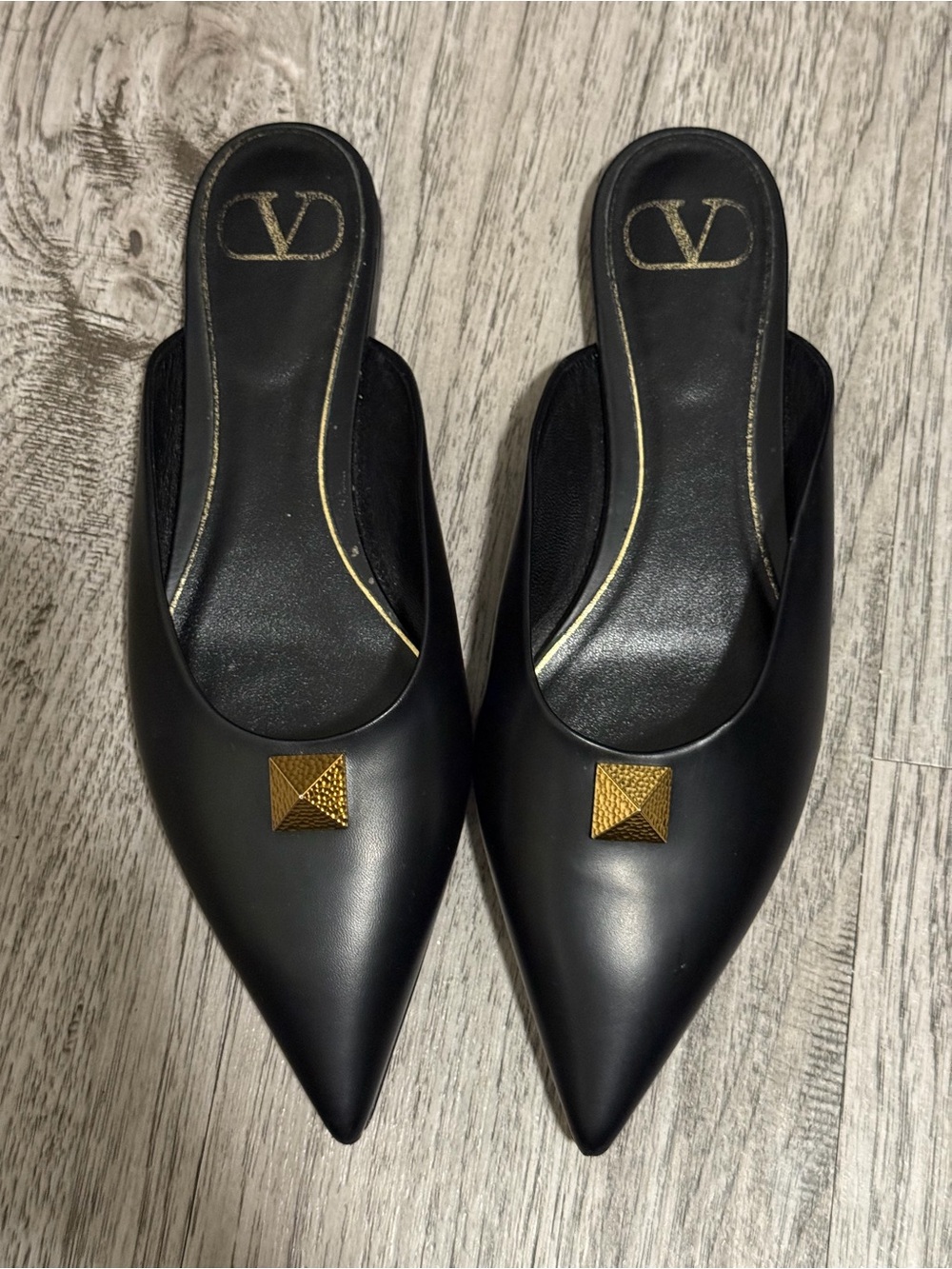 Valentino Garavani Black Women's Flats with Nude Insole